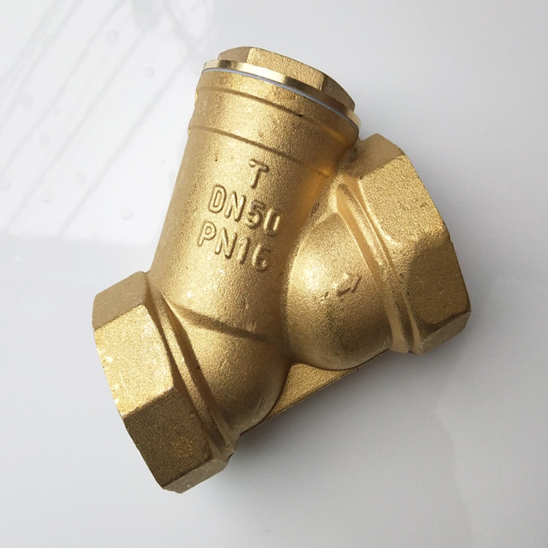 Copper Brass Filter Screen Valve For Y-strainer Heating Pipe DN15 20 25
